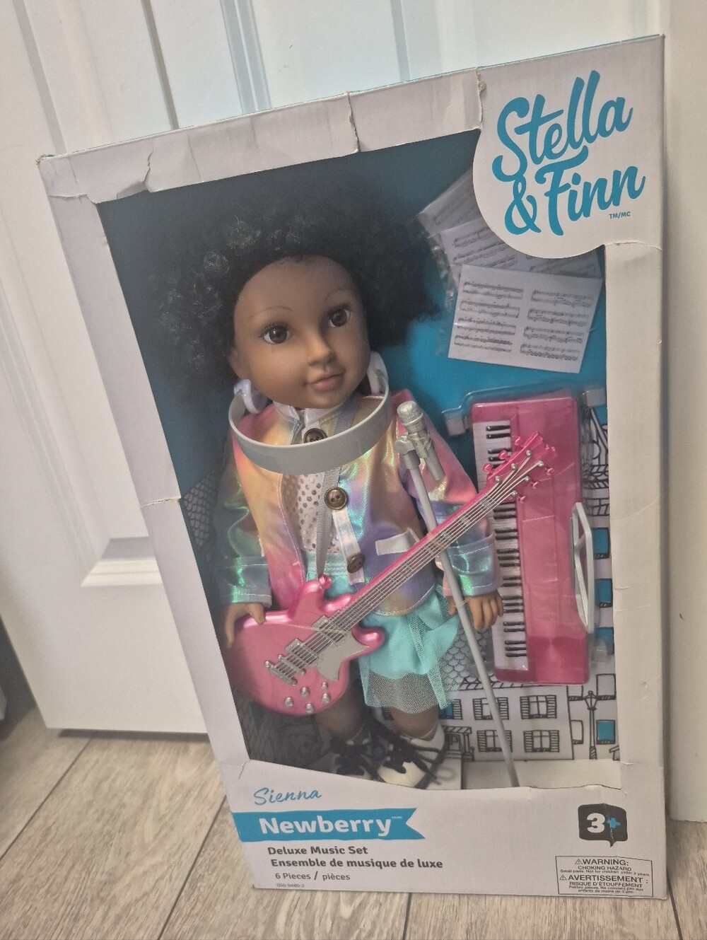 Stella & Finn Newberry Deluxe Doll with Instruments, Sienna Music, 18-in